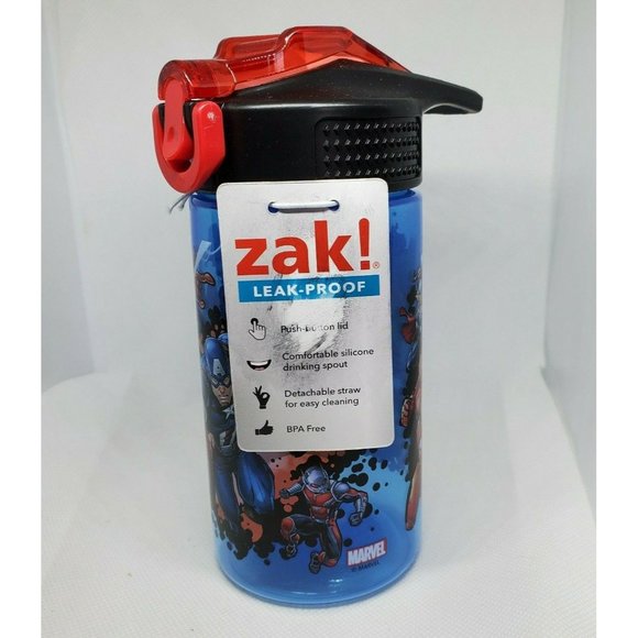 Zak Leak Proof Push Button Lid BPA Free 16 Ounce Marvel Hero's Tumbler Cup - Picture 6 of 11